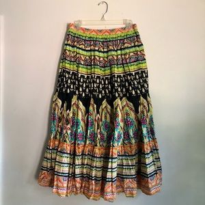 Soft Surroundings Bohemian Maxi Skirt